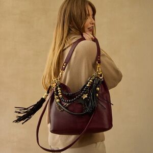 Hobo Bag Pier Shoulder Bag in Mulberry Glaze